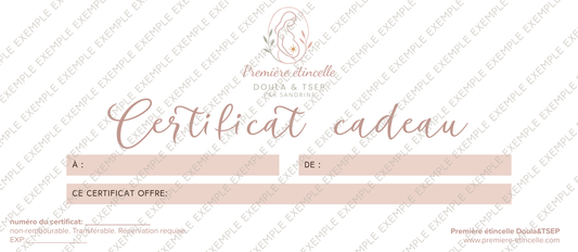 Certificat cadeau